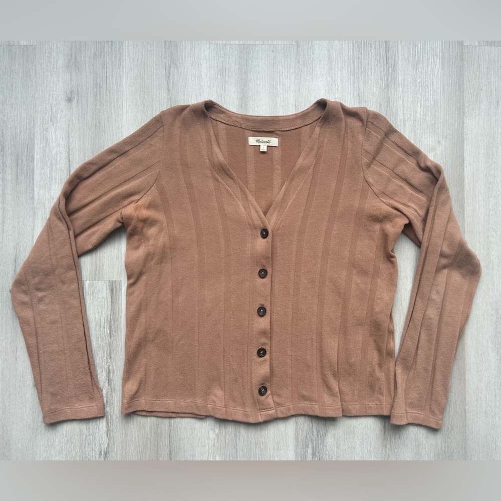 Madewell Women’s Ribbed Sweater Knit Cardigan